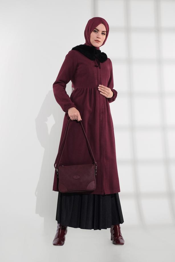 Vêtements hijab  HIDDEN-ZIPPED COAT 8305  - TRENDTESETTÜR