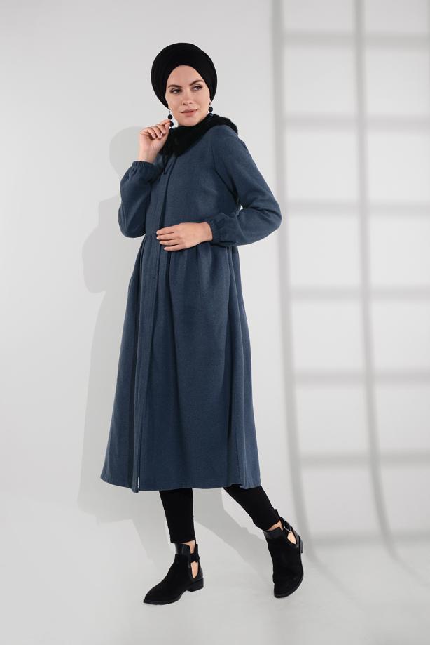 Vêtements hijab  HIDDEN-ZIPPED COAT 8305  - TRENDTESETTÜR