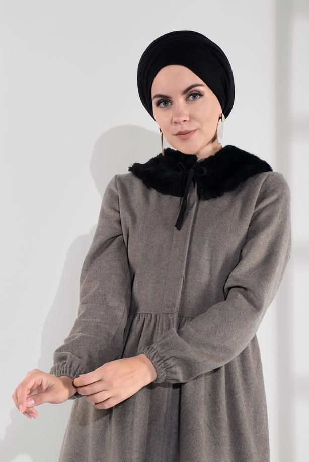 Vêtements hijab  HIDDEN-ZIPPED COAT 8305  - TRENDTESETTÜR