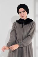 Vêtements hijab VISON MANTEAU À ZIP CACHÉ 8305