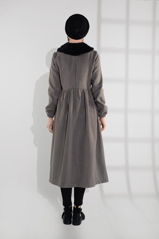 Vêtements hijab  HIDDEN-ZIPPED COAT 8305  - TRENDTESETTÜR