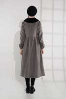 Vêtements hijab VISON MANTEAU À ZIP CACHÉ 8305