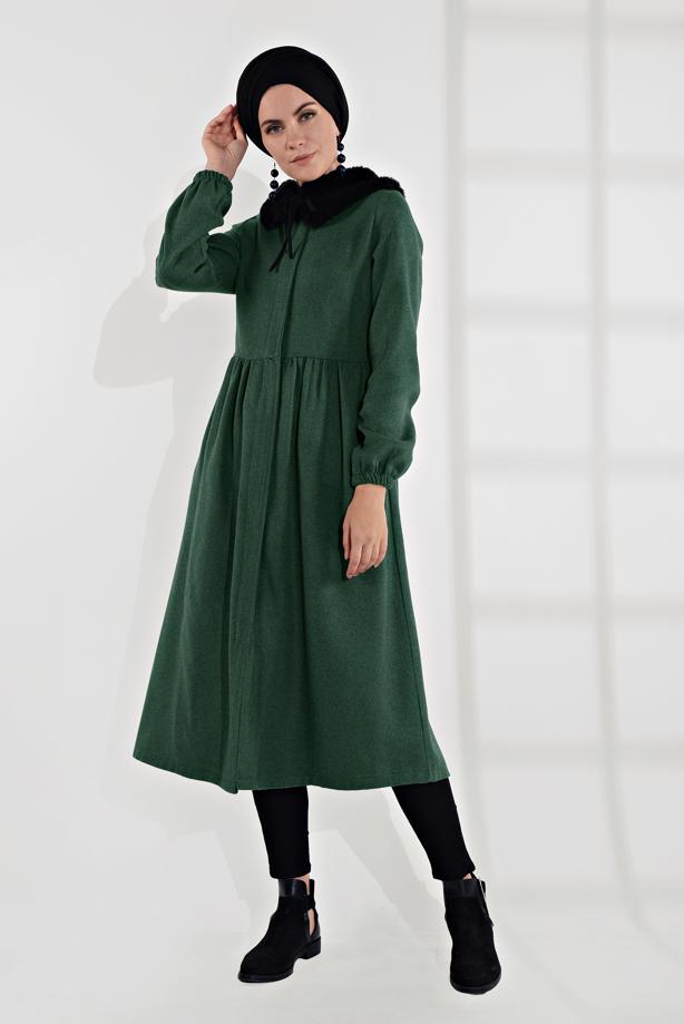 Vêtements hijab  HIDDEN-ZIPPED COAT 8305  - TRENDTESETTÜR