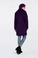 Tesettür giyim FUŞYA ALVİNA KRUVAZE KAŞE KABAN 9833