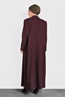 Vêtements hijab PRUNE MANTEAU EN LAINE À BOUTONNÉ 9836 