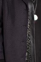 Hijab clothing NAVY BLUE BUTTONED WALKER COAT 9836 