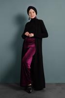Tesettür giyim MÜRDÜM KADİFE PANTOLON 0913
