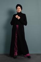 Tesettür giyim MÜRDÜM KADİFE PANTOLON 0913