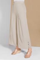 Tesettür giyim BEJ ALVİNA ÇITÇITLI GENİŞ PAÇA PANTOLON 7368
