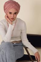 Tesettür giyim GRİ FİTİLLİ TRİKO PANTOLON 7400