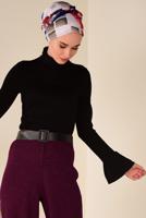 Tesettür giyim BORDO FİTİLLİ TRİKO PANTOLON 7400