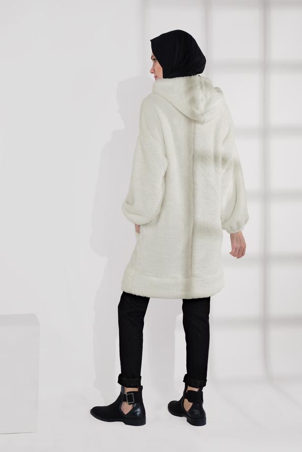 Tesettür giyim SİYAH ALVİNA PAMUKLU SİMLİ DENİM PANTOLON 7434 - TRENDTESETTÜR