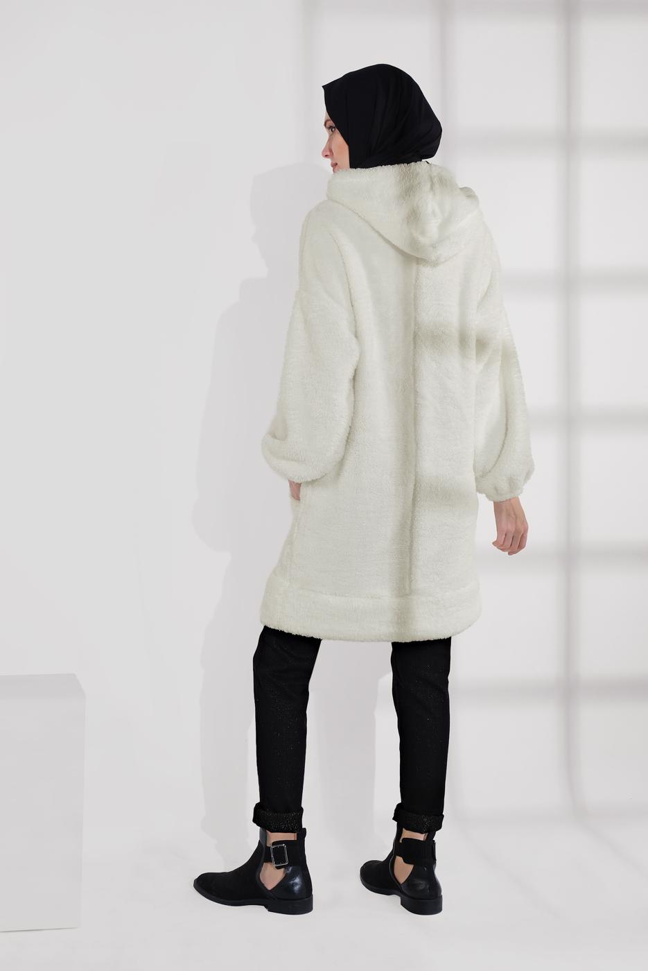 Tesettür giyim SİYAH ALVİNA PAMUKLU SİMLİ DENİM PANTOLON 7434