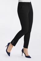 Tesettür giyim SİYAH İŞLEME DETAYLI DAR PAÇA PANTOLON 7439