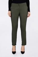 Tesettür giyim HAKİ İŞLEME DETAYLI DAR PAÇA PANTOLON 7439