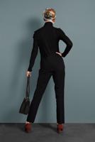 Tesettür giyim SİYAH ALVİNA CEPLİ DÜĞMELİ PANTOLON 7502