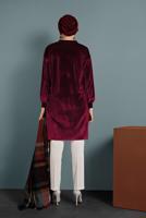 Tesettür giyim KREM ALVİNA CEPLİ DÜĞMELİ PANTOLON 7502