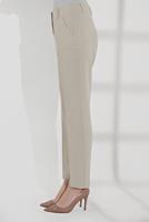 Tesettür giyim BEJ ALVİNA CEPLİ DÜĞMELİ PANTOLON 7502