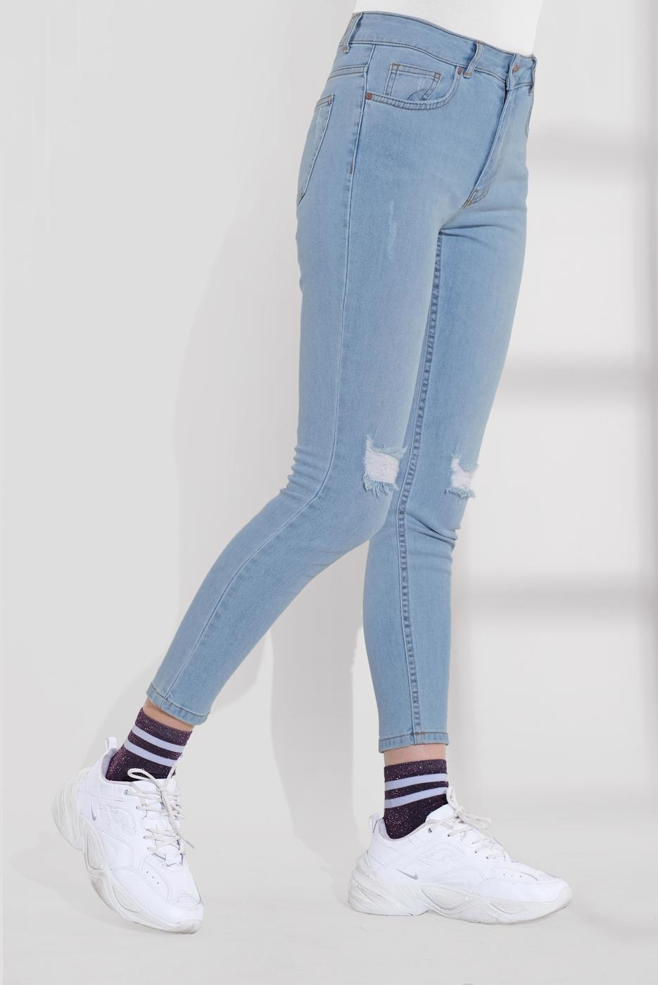 Hijab clothing BLUE ALVINA DENIM PANTS 7511 