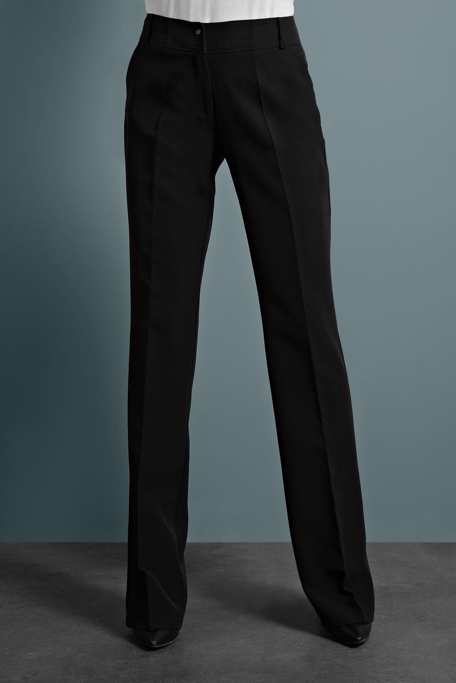 Tesettür giyim SİYAH ALVİNA ARA BEL KUMAŞ PANTOLON 7523