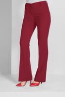 Tesettür giyim KIRMIZI ALVİNA ARA BEL KUMAŞ PANTOLON 7523