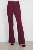 Tesettür giyim BORDO YÜKSEK BEL PANTOLON 7548