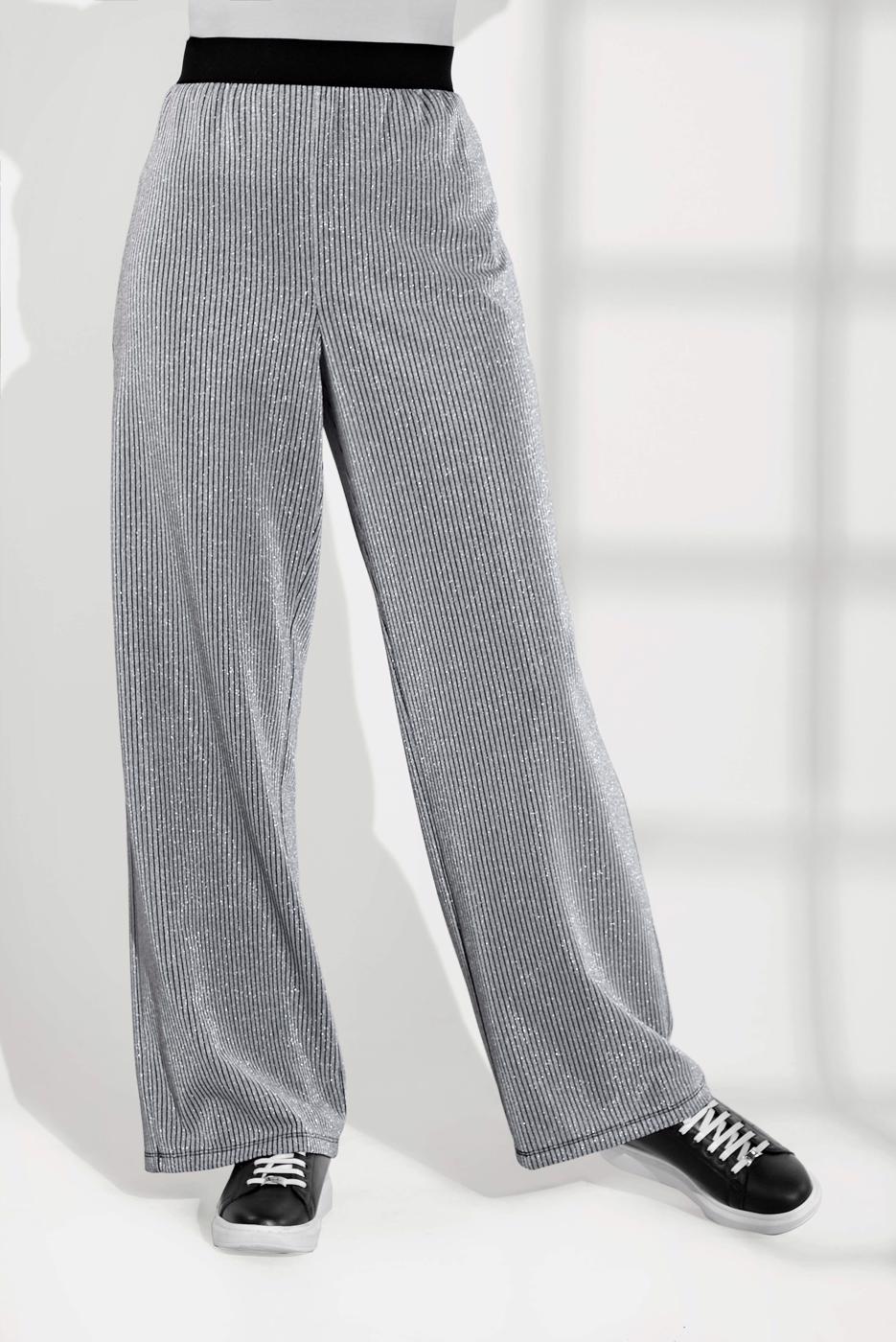 Tesettür giyim GÜMÜŞ ALVİNA SİMLİ PANTOLON 7550