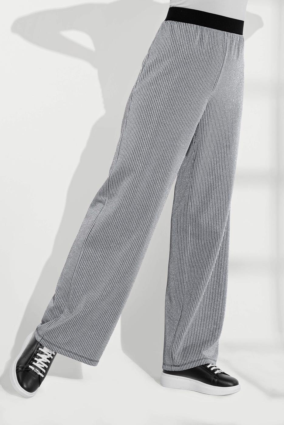 Tesettür giyim GÜMÜŞ ALVİNA SİMLİ PANTOLON 7550