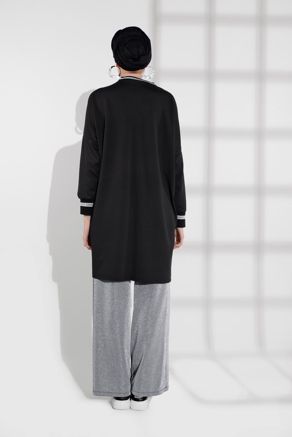 Tesettür giyim GÜMÜŞ ALVİNA SİMLİ PANTOLON 7550