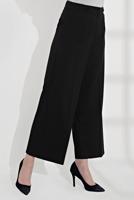 Tesettür giyim SİYAH ALVİNA YÜKSEK BEL KUMAŞ PANTOLON T 7551