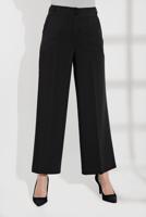 Tesettür giyim SİYAH ALVİNA GENİŞ PAÇA CEPLİ PANTOLON 7568