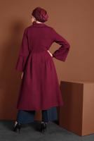 Tesettür giyim LACİVERT ALVİNA GENİŞ PAÇA CEPLİ PANTOLON 7568