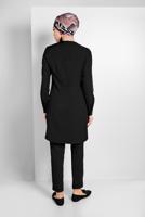 Tesettür giyim SİYAH BOL KESİM PANTOLON 7569