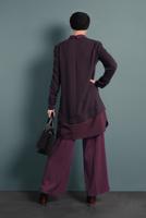 Tesettür giyim MÜRDÜM ALVİNA ARA BEL KUMAŞ PANTOLON 7580