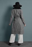 Tesettür giyim KREM ALVİNA YANLARI TAŞ ŞERİT DETAYLI PANTOLON 7582 