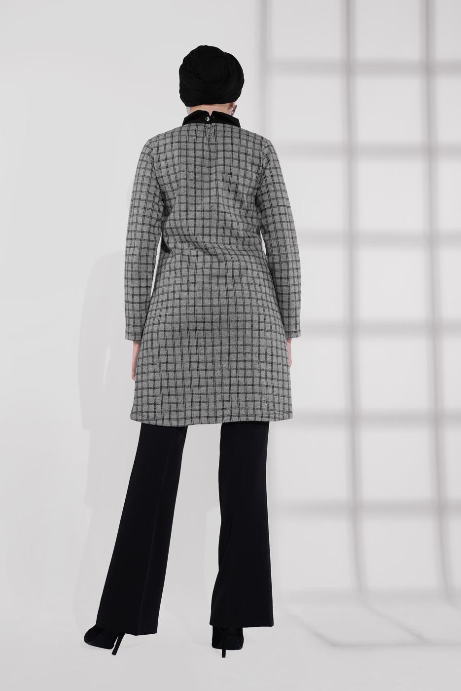 Tesettür giyim SİYAH KUMAŞ PANTOLON 7585