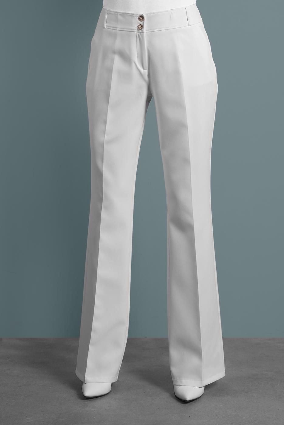 Tesettür giyim KREM KUMAŞ PANTOLON 7585