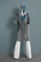 Tesettür giyim KREM KUMAŞ PANTOLON 7585