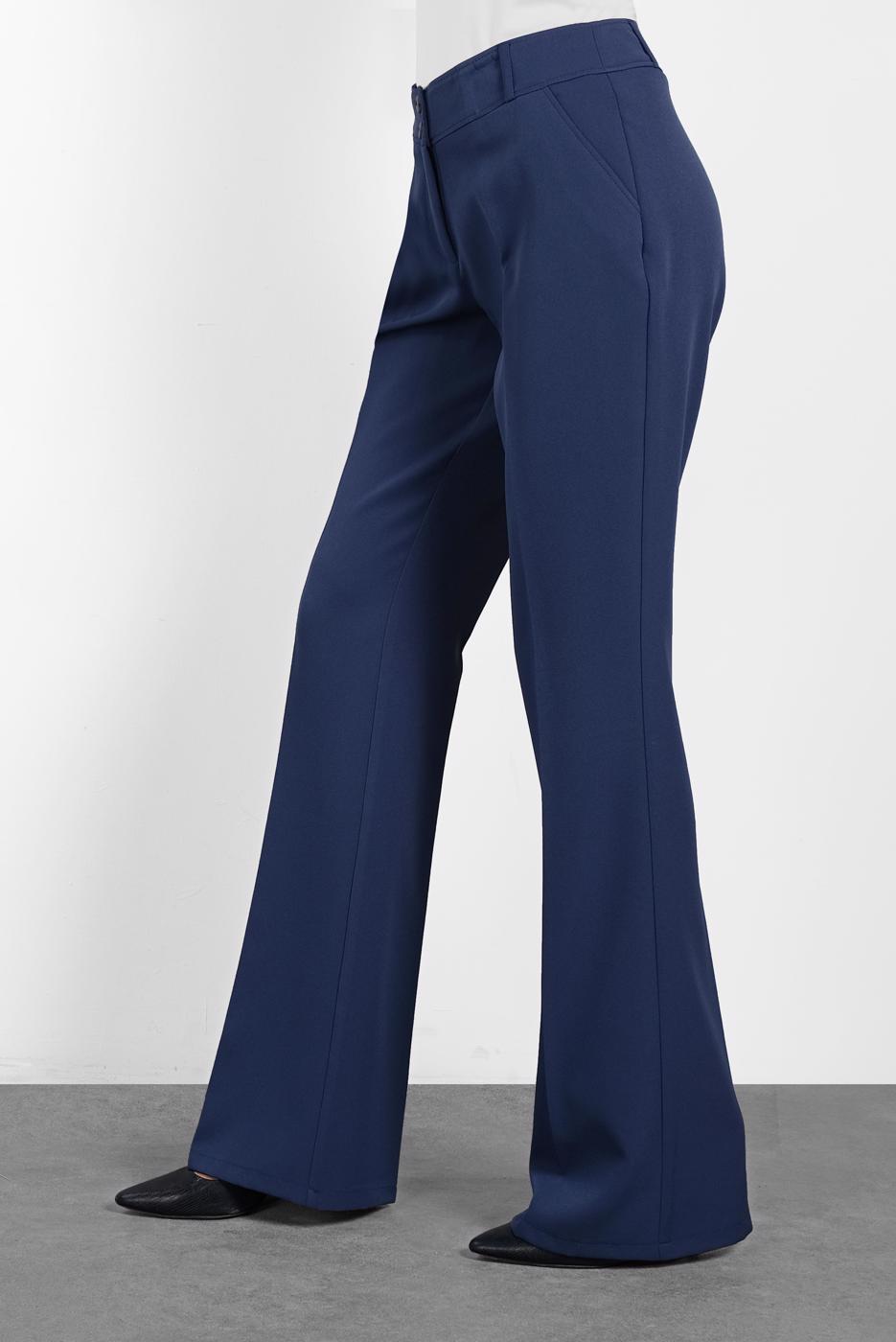 Tesettür giyim LACİVERT KUMAŞ PANTOLON 7585