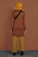 Vêtements hijab ORANGE PANTALON À VOLUME À TAILLE-ÉLASTIQUE 7701 