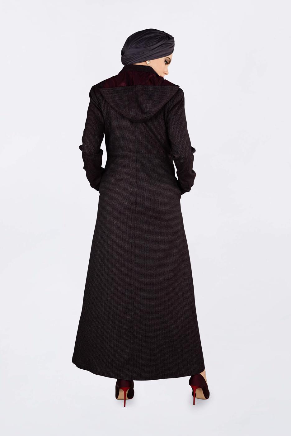 Tesettür giyim MÜRDÜM GİZLİ ÇITÇIT VE FERMUARLI PARDESÜ 1358