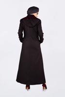 Tesettür giyim MÜRDÜM GİZLİ ÇITÇIT VE FERMUARLI PARDESÜ 1358
