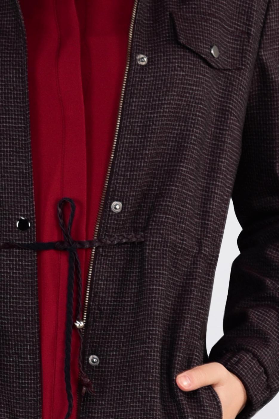 Tesettür giyim MÜRDÜM GİZLİ ÇITÇIT VE FERMUARLI PARDESÜ 1358