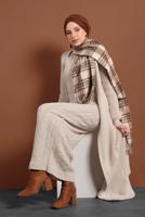 Hijab clothing BEIGE KNIT DRESS SUIT 0501 