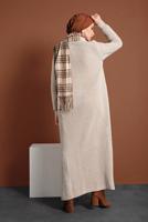 Hijab clothing BEIGE KNIT DRESS SUIT 0501 