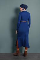 Tesettür giyim LACİVERT YIRTMAÇLI TRİKO TUNİK 0921-1