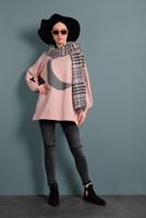 Hijab clothing POWDER TIE-SLEEVES TUNIC 0020 