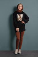 Vêtements hijab NOIR TUNIQUE SPORT IMPRIMÉE 167