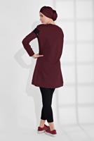 Vêtements hijab PRUNE TUNIQUE SPORT EN COTON À SEQUINS 0302 