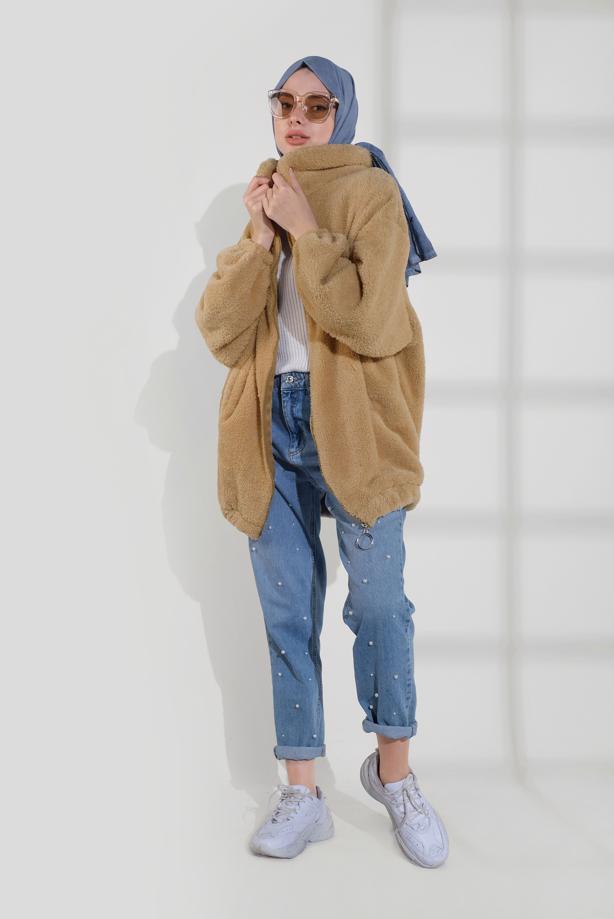 Vêtements hijab  SHERPA COTTON JACKET 0502 - TRENDTESETTÜR